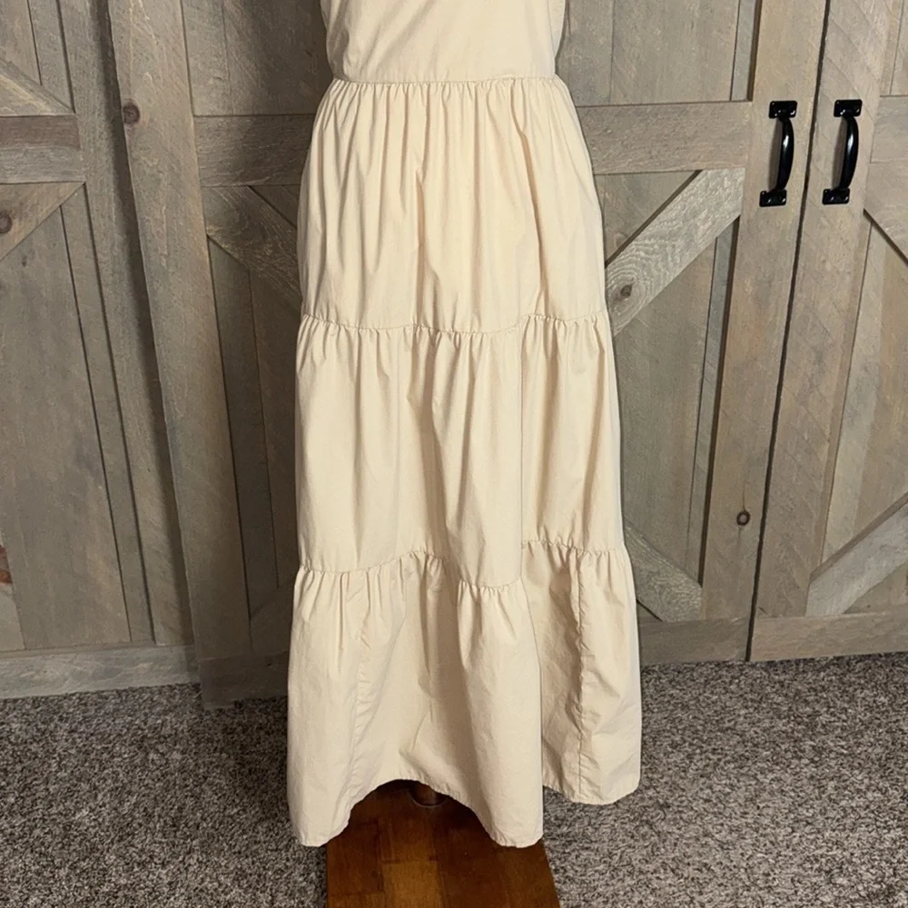 GAP Tie back halter maxi dress Size 10 New with tag Sand beige color